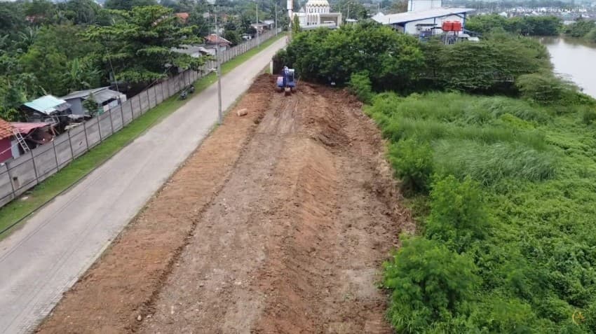 Progres Pembangunan Landscape Danau